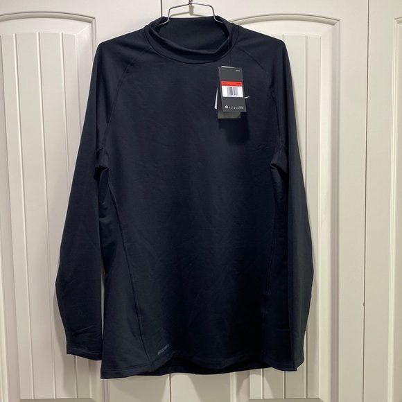 Nike pro mock neck training top black large DH4806-010 - Picture 1 of 2